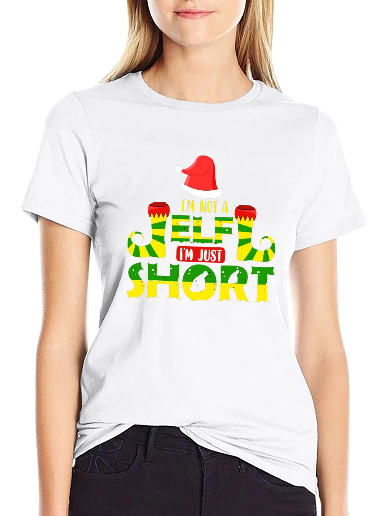 Im Not an Elf Im Just Short T-Shirt