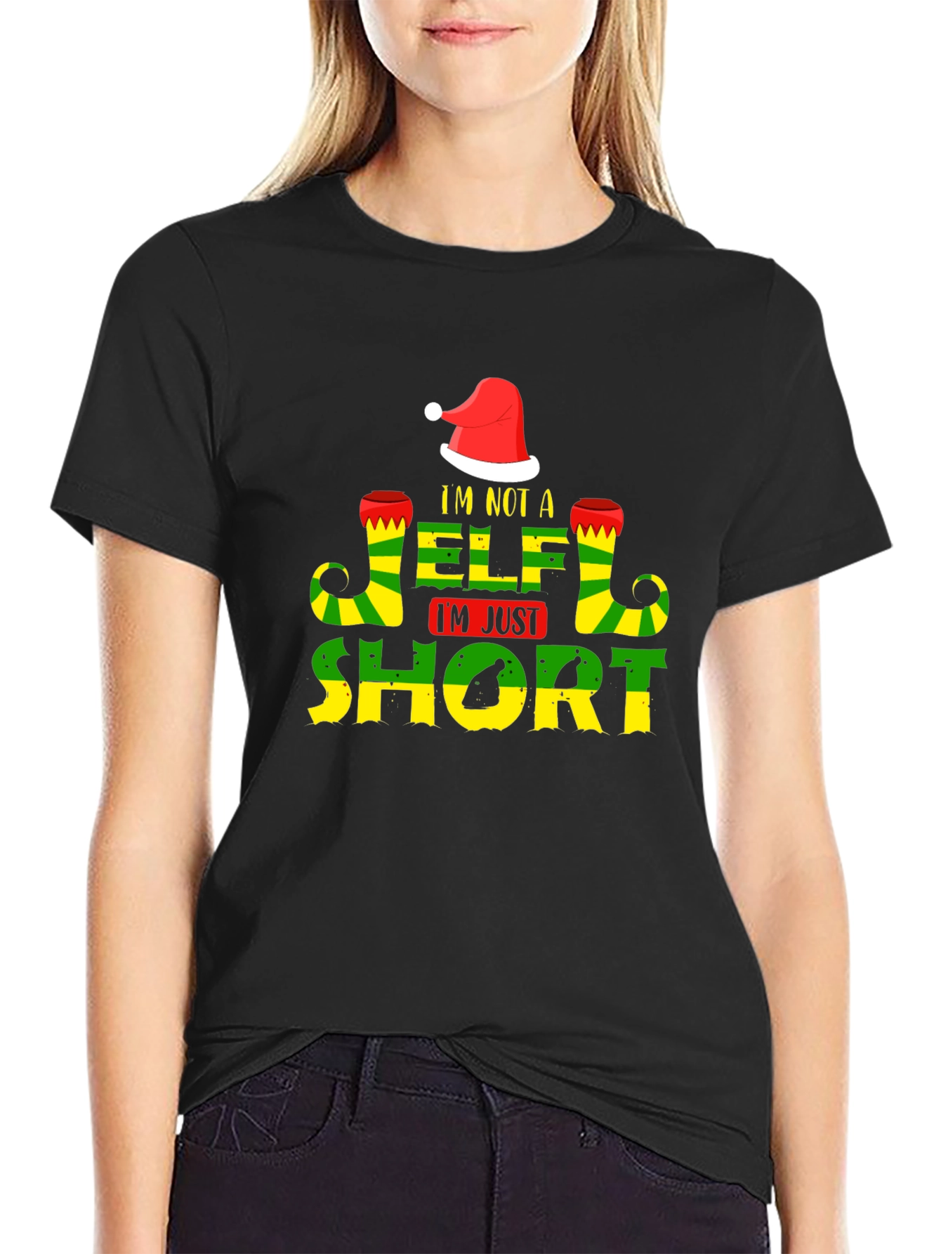 Im Not an Elf Im Just Short T-Shirt