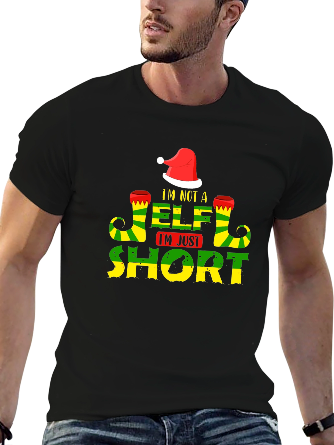 Im Not an Elf Im Just Short T-Shirt