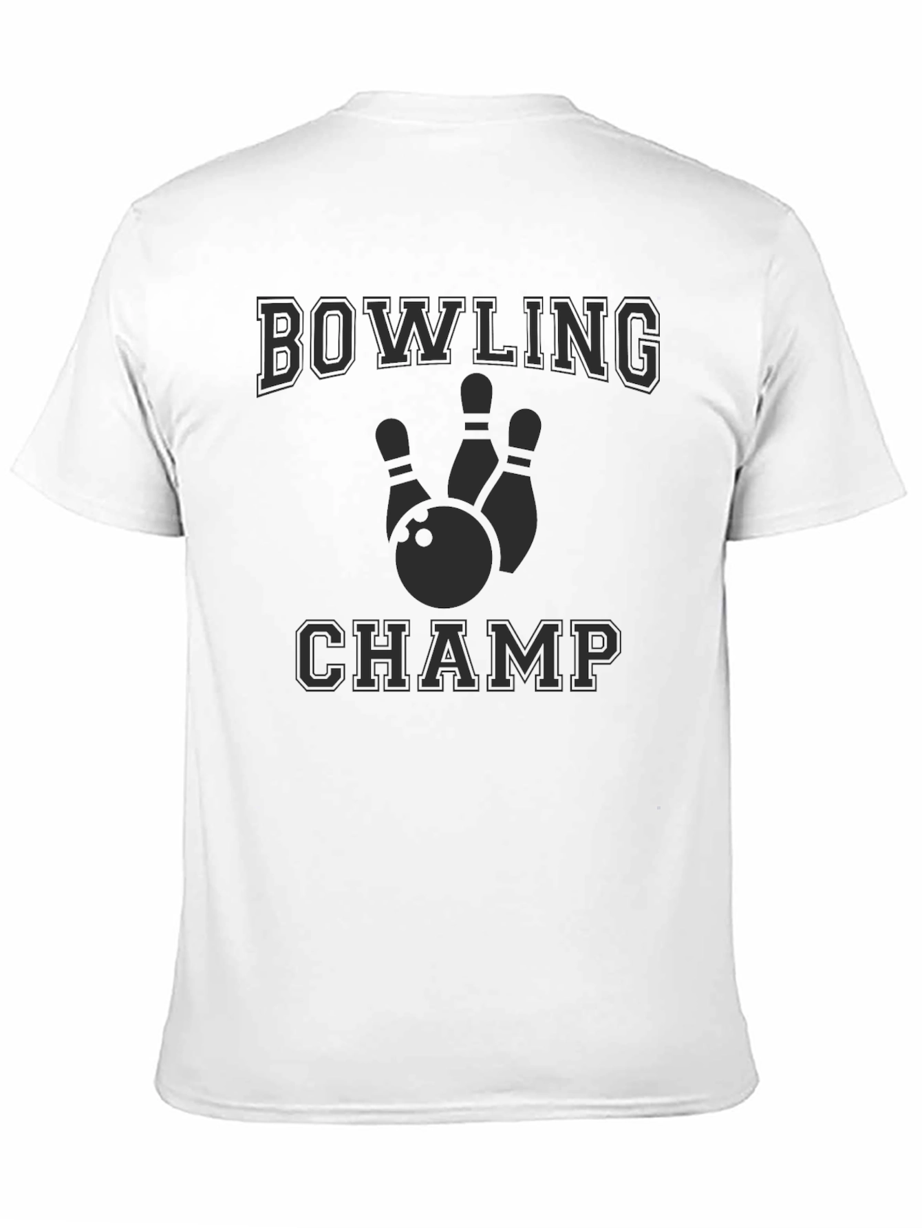 Bowling Champ Graphic T-Shirt - Black