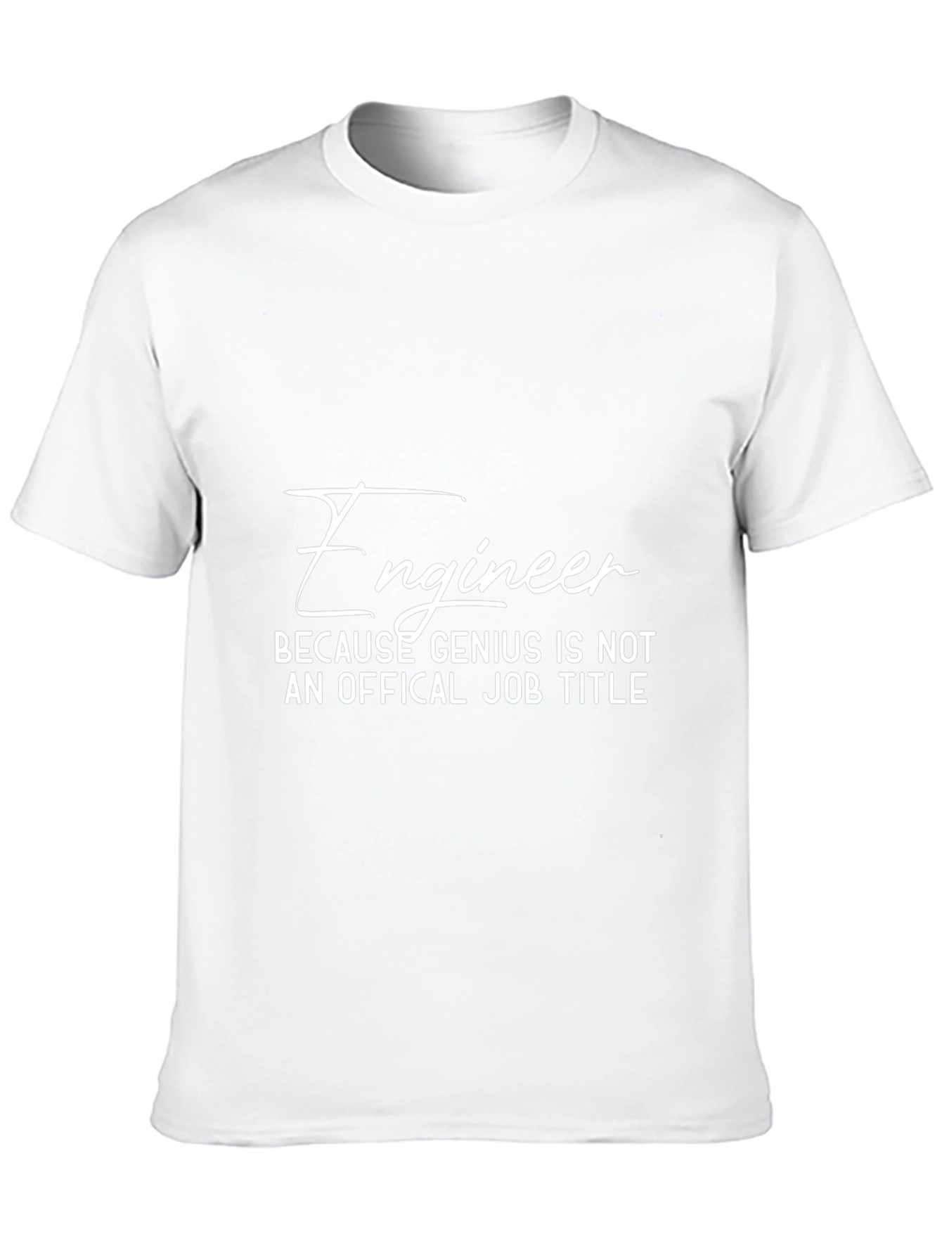 Engineer Genius Job Title Graphic T-Shirt