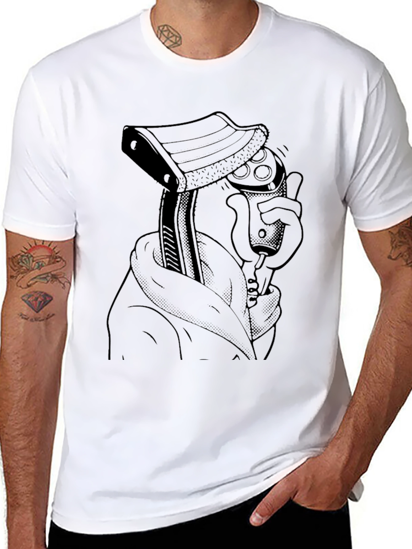 Axe & Controller Graphic Tee - Black