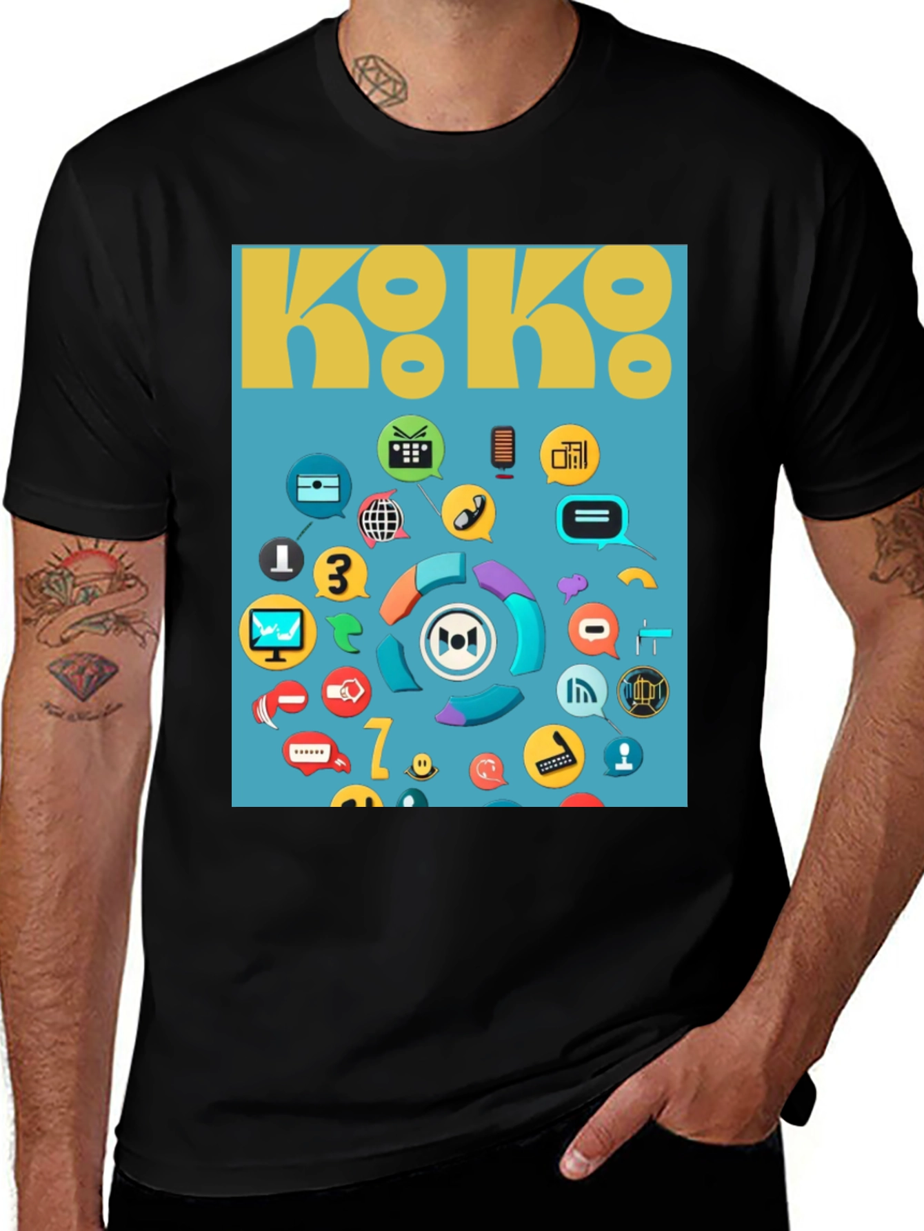 Koko Graphic T-Shirt - Unique Pattern Tee