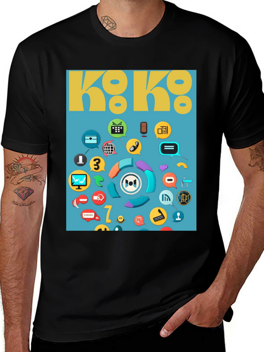 Koko Graphic T-Shirt - Unique Pattern Tee