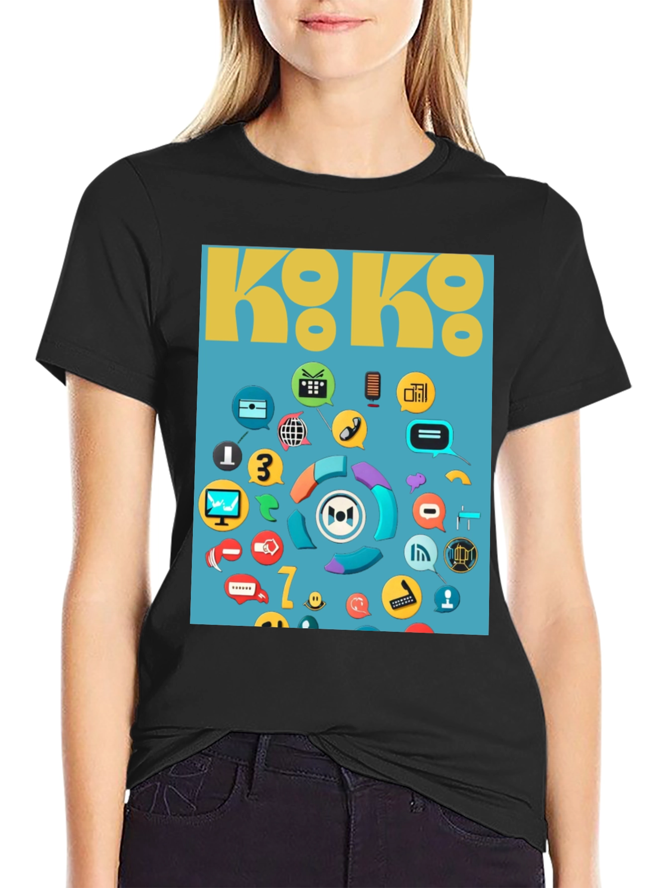 Koko Graphic T-Shirt - Unique Pattern Tee