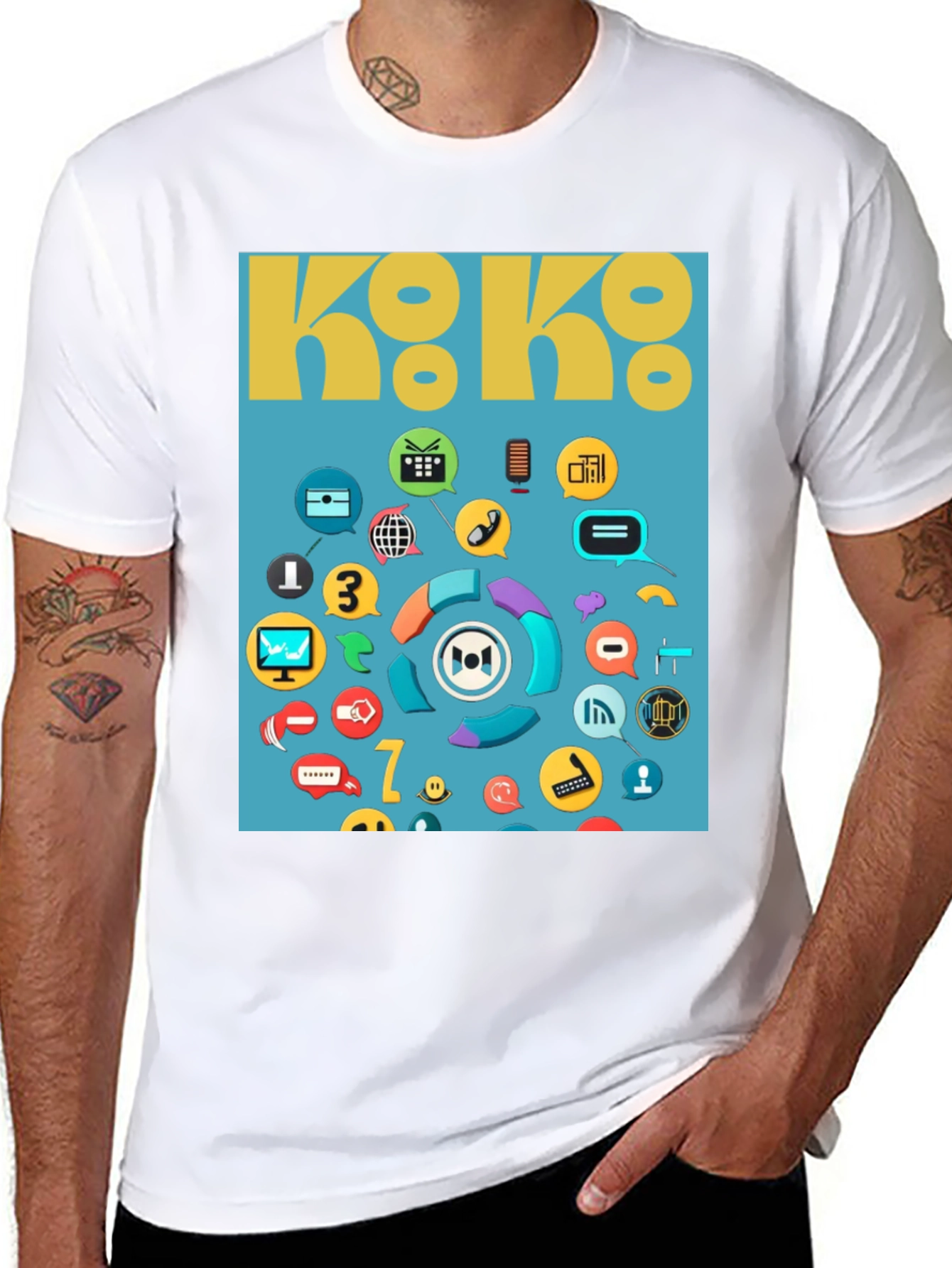 Koko Graphic T-Shirt - Unique Pattern Tee