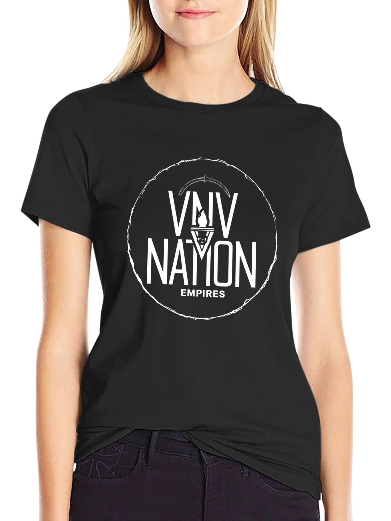 VNV Nation Empires Graphic Tee - Black