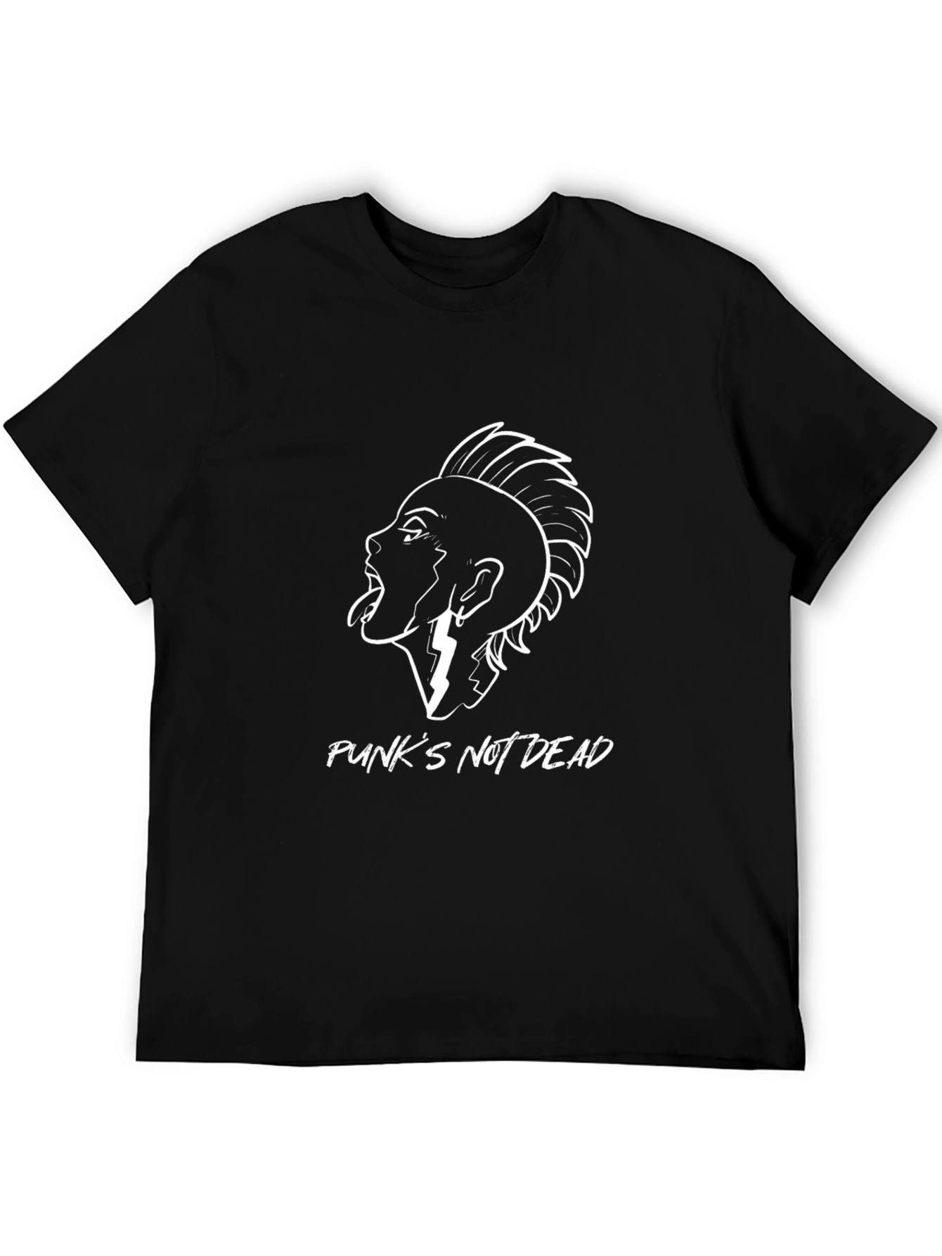 Punks Not Dead Graphic Tee - Black