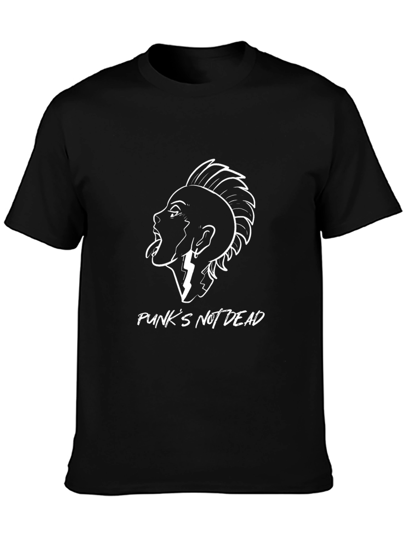 Punks Not Dead Graphic Tee - Black