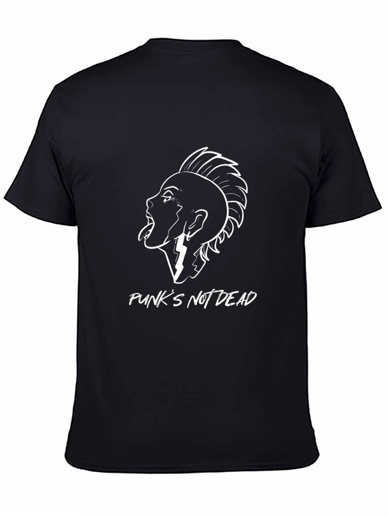 Punks Not Dead Graphic Tee - Black