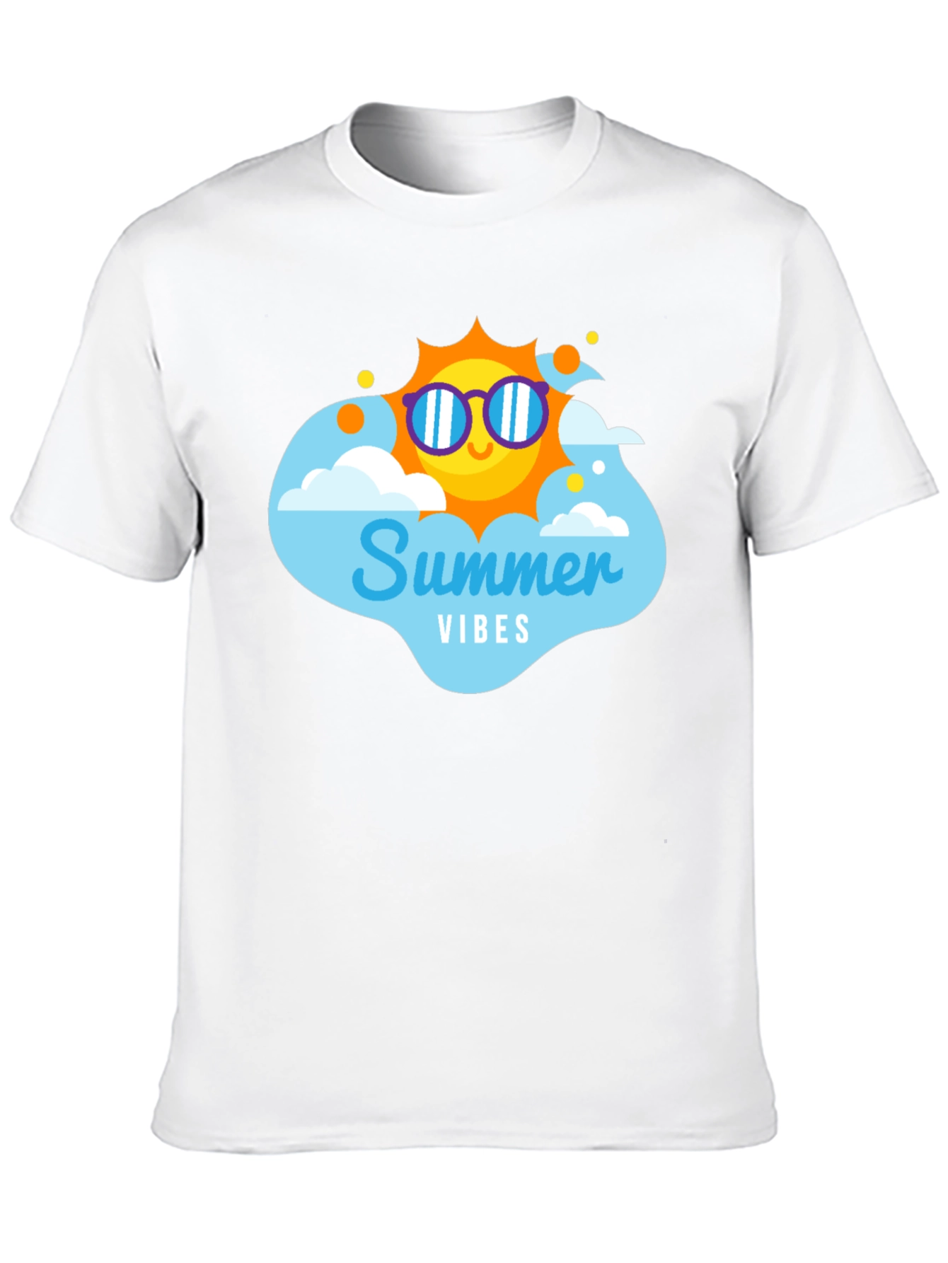 Summer Vibes T-Shirt - Black Cotton Tee