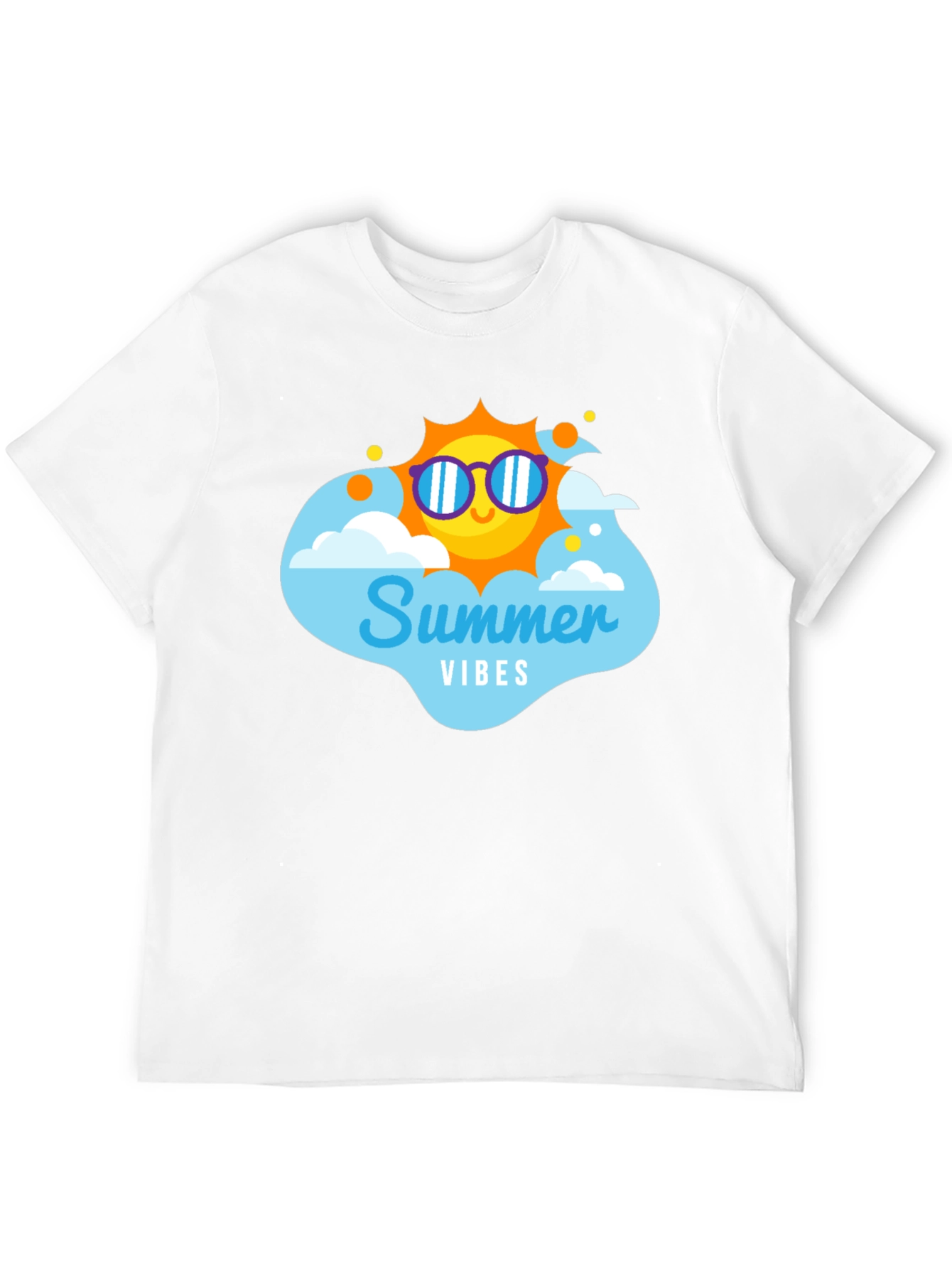 Summer Vibes T-Shirt - Black Cotton Tee