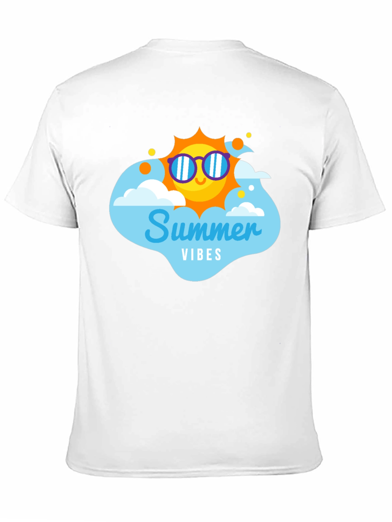 Summer Vibes T-Shirt - Black Cotton Tee