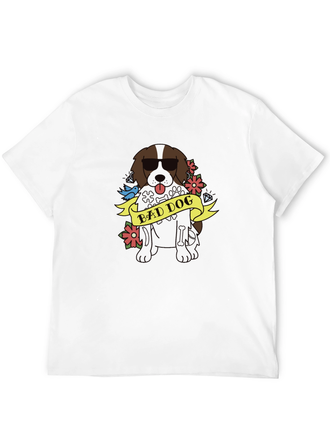 Bad Dog Graphic T-Shirt - Mens Black Tee