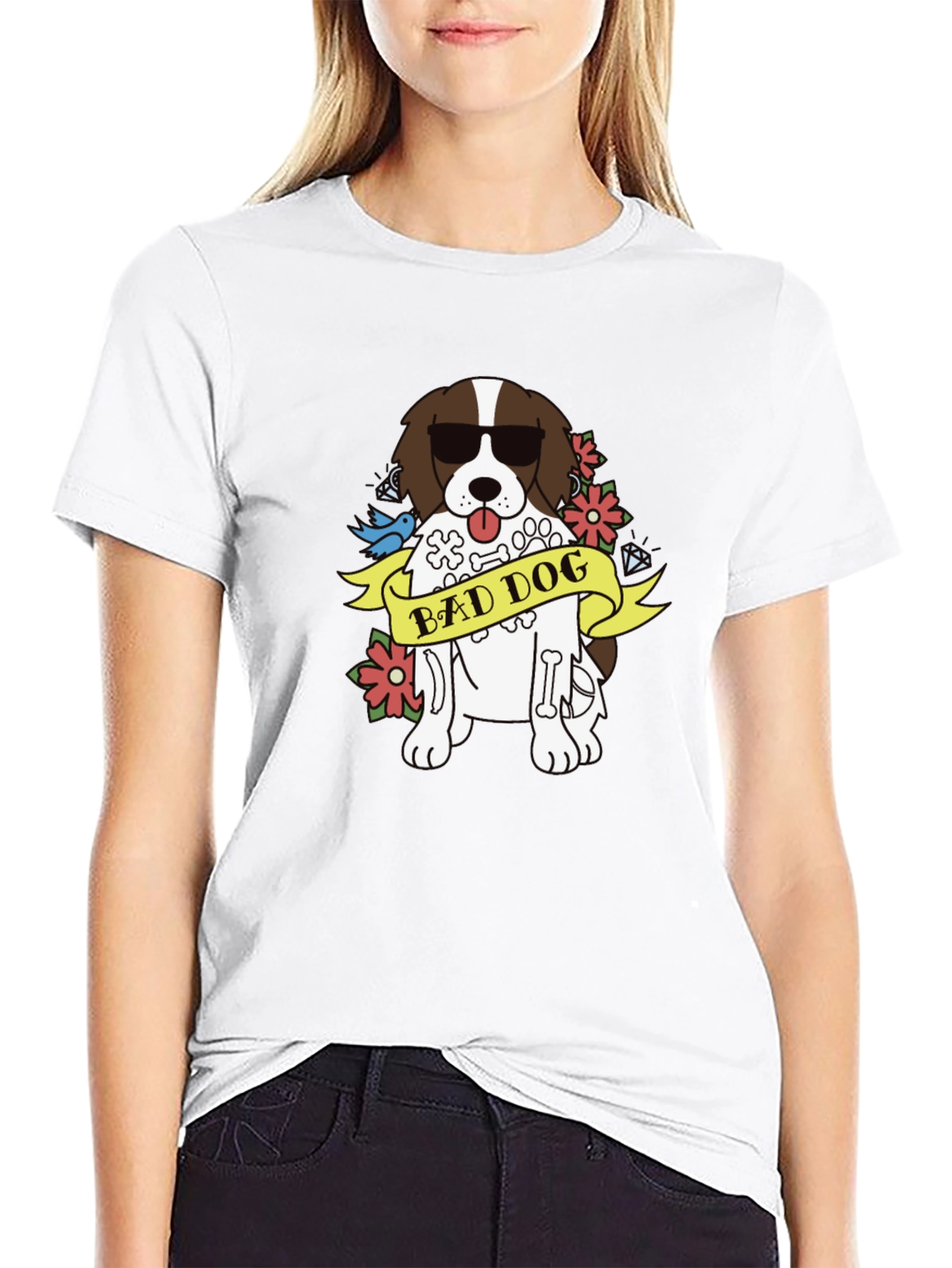Bad Dog Graphic T-Shirt - Mens Black Tee