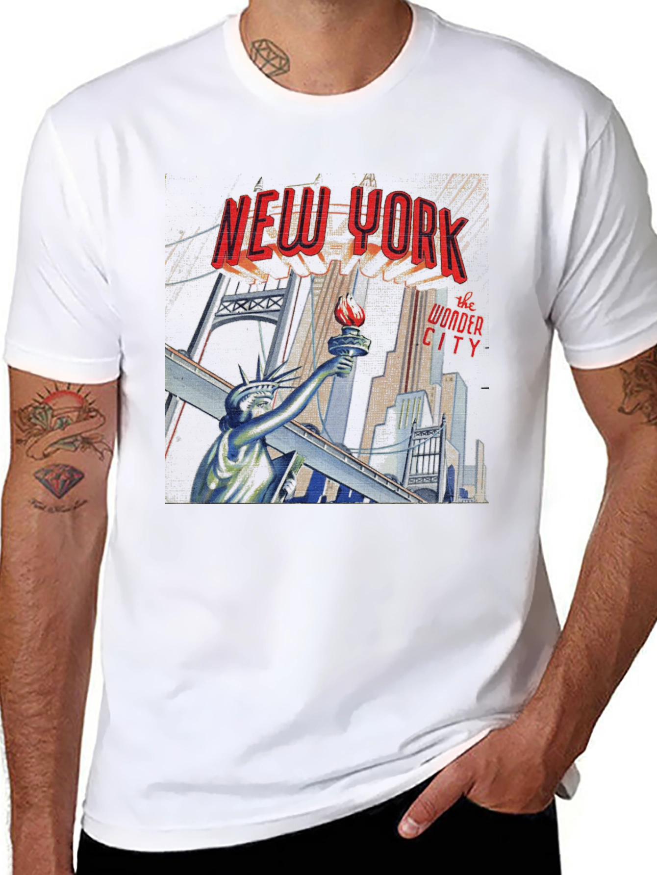 New York Wonder City Graphic T-Shirt