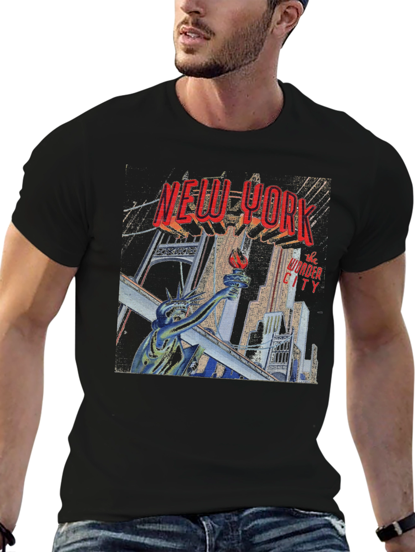 New York Wonder City Graphic T-Shirt