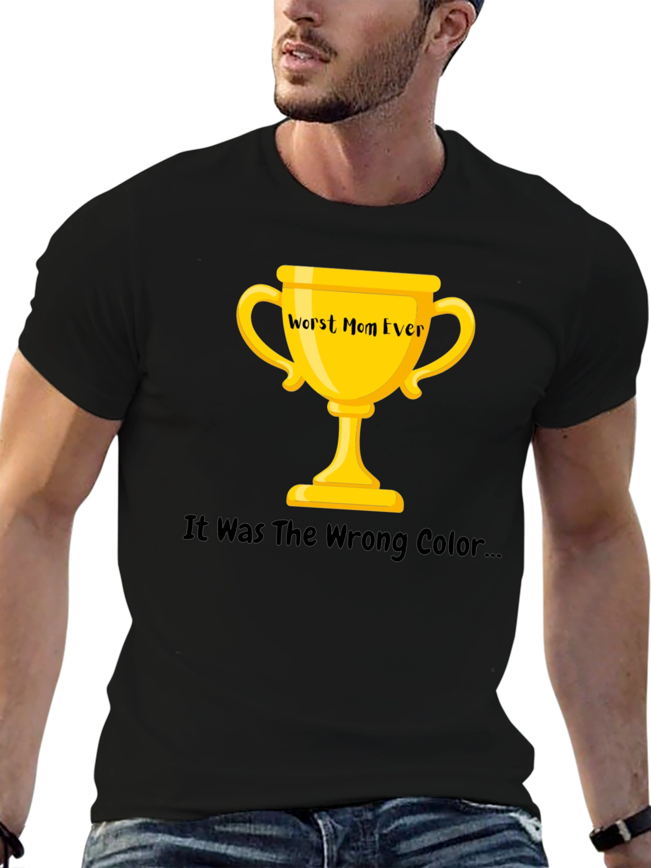 Worst Mom Ever Trophy Graphic T-Shirt