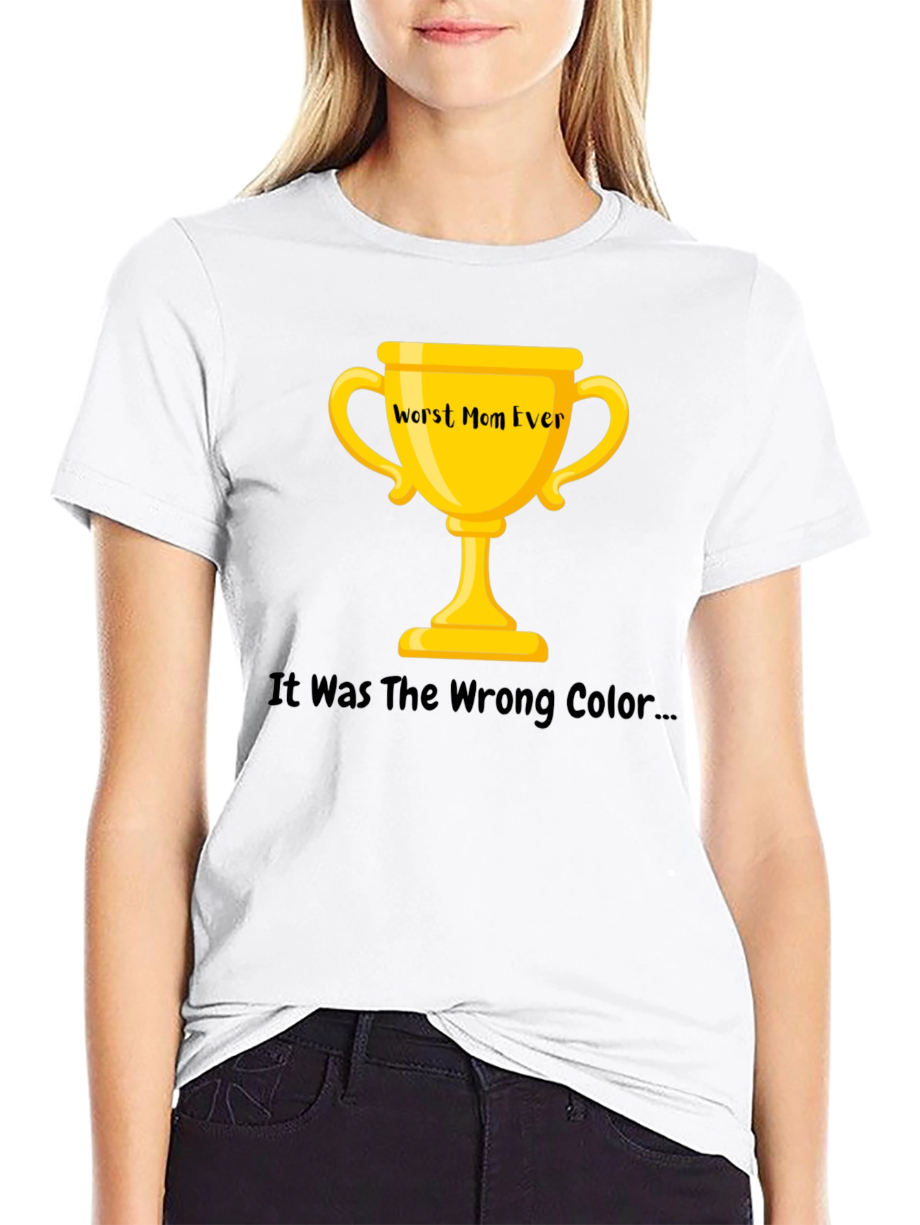 Worst Mom Ever Trophy Graphic T-Shirt