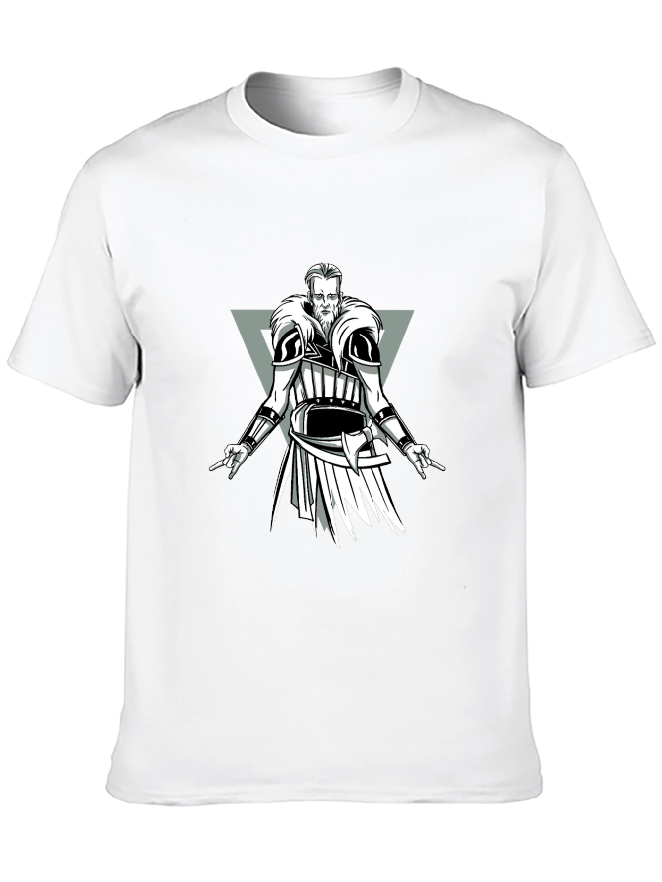 Viking Warrior Graphic Black T-Shirt