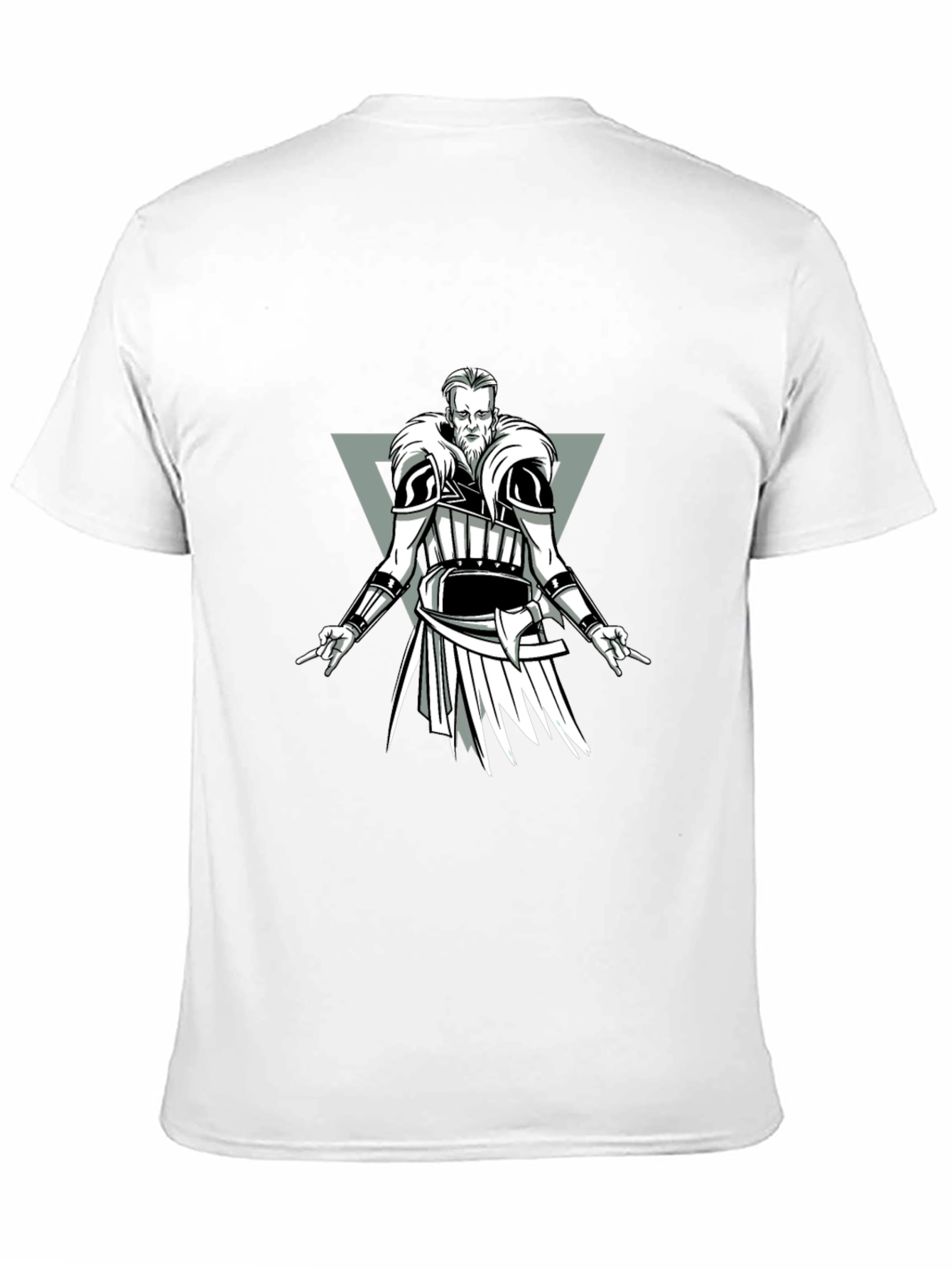 Viking Warrior Graphic Black T-Shirt