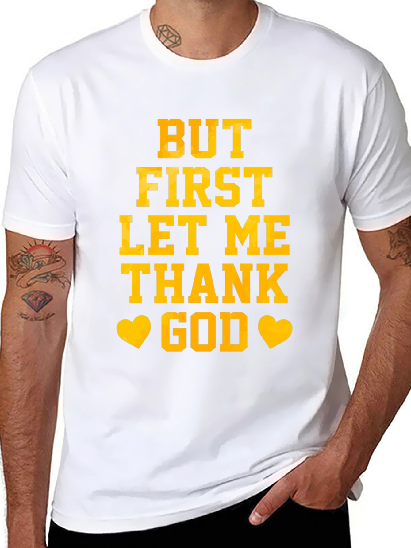 But First Let Me Thank God Graphic Tee