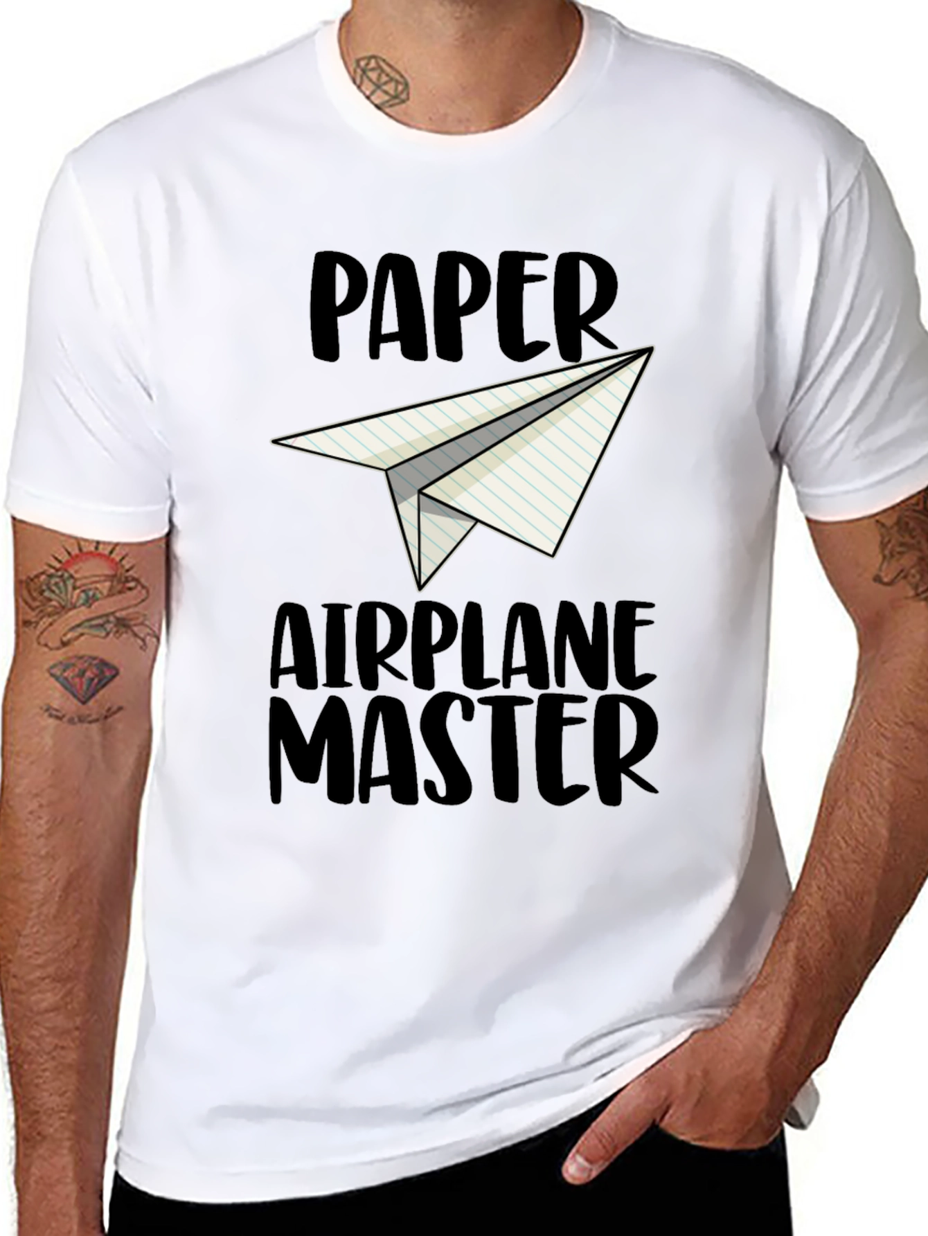 Paper Airplane Master Graphic T-Shirt