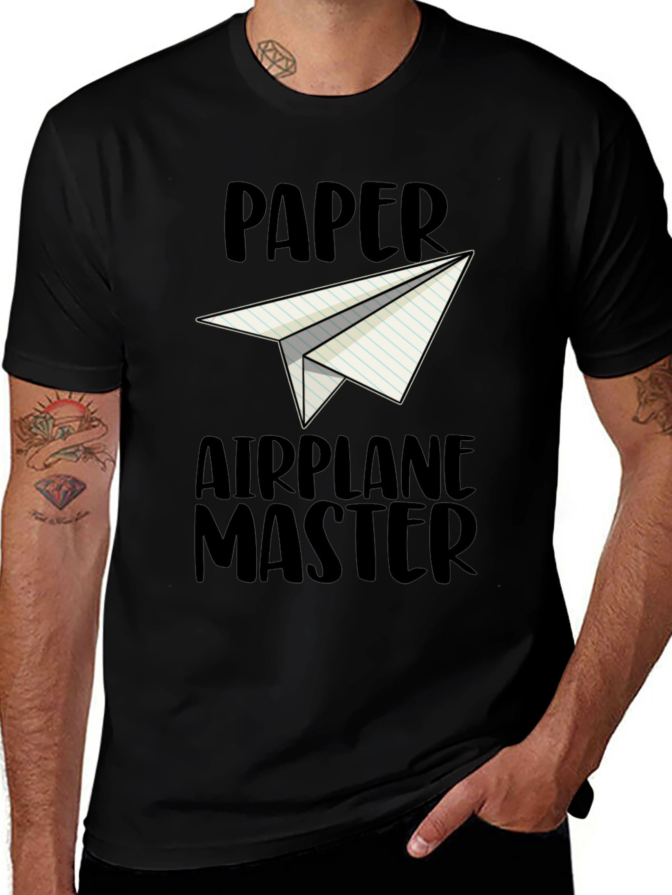 Paper Airplane Master Graphic T-Shirt