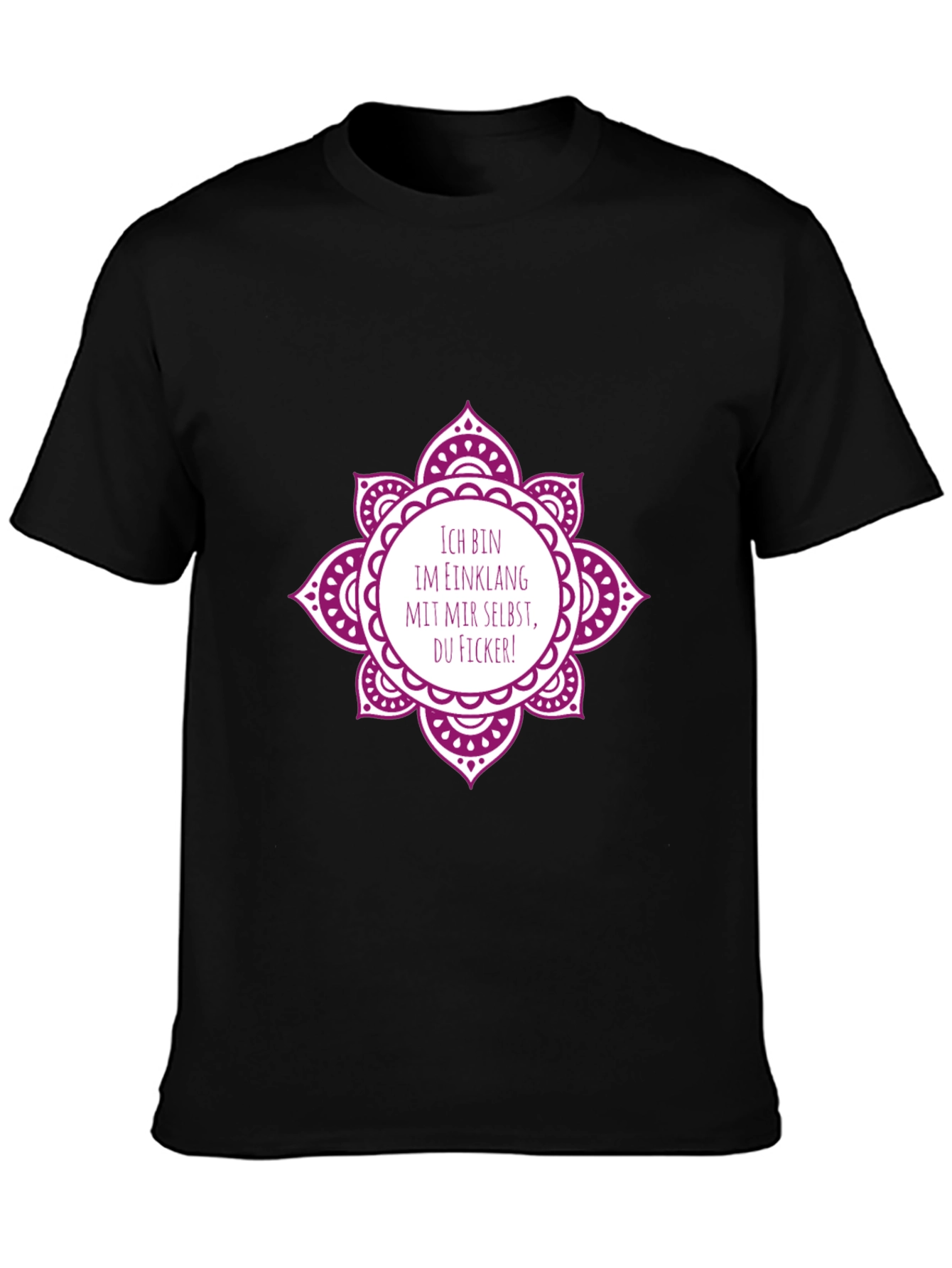 Ich Bin Im Einklang T-Shirt - Mandala Design
