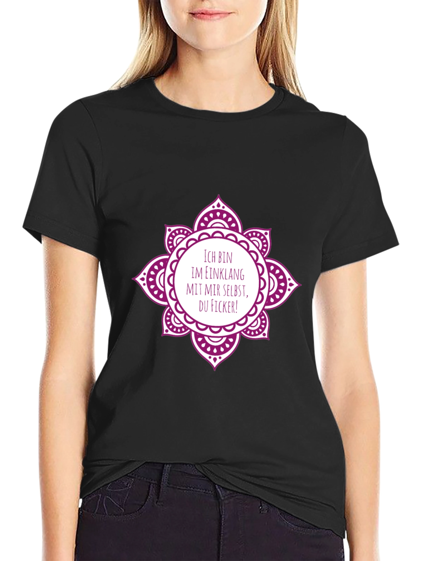 Ich Bin Im Einklang T-Shirt - Mandala Design