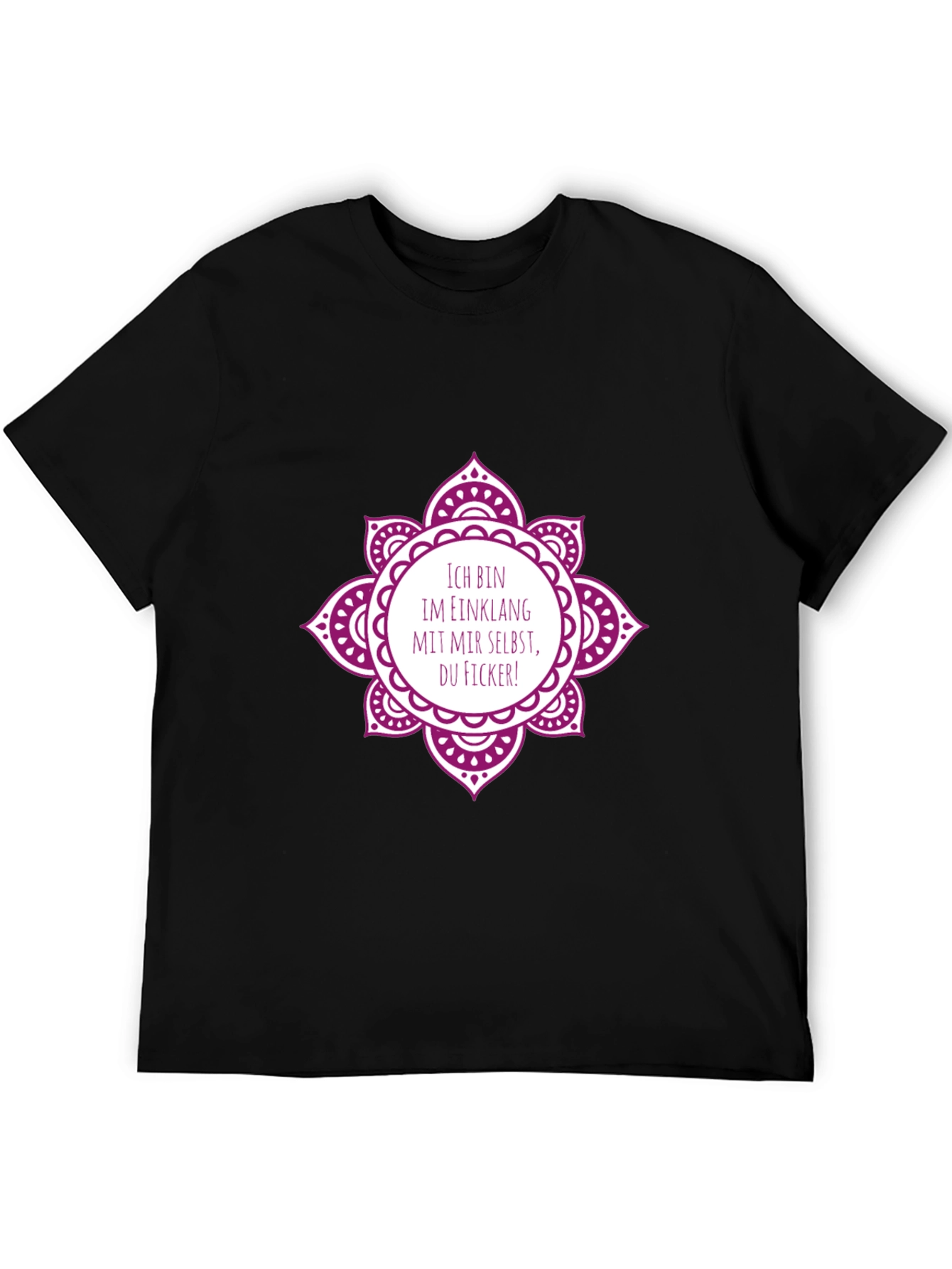 Ich Bin Im Einklang T-Shirt - Mandala Design