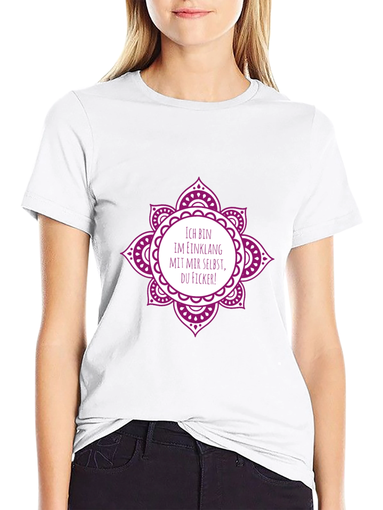 Ich Bin Im Einklang T-Shirt - Mandala Design