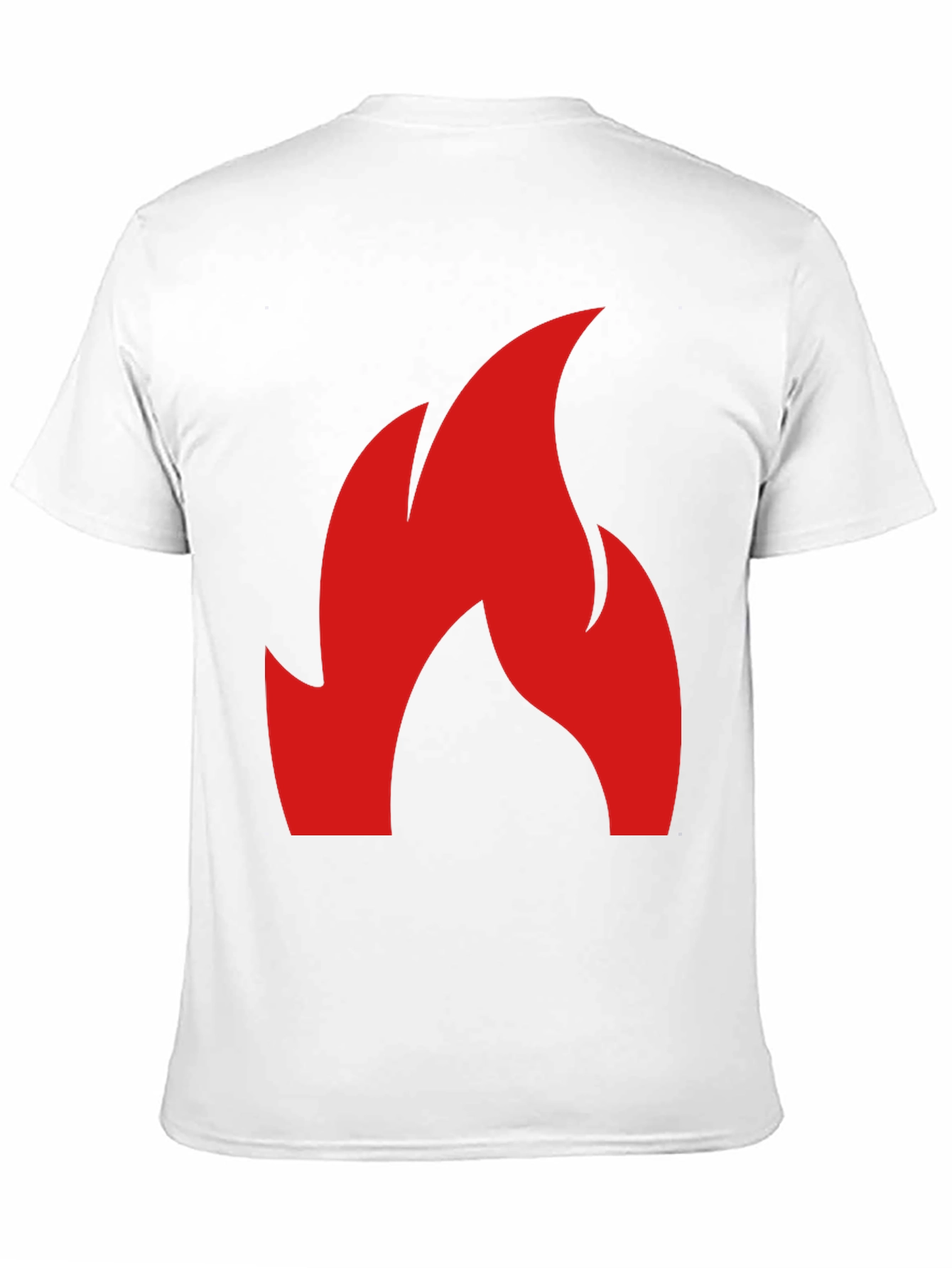 Flame Graphic Tee - Bold Red Fire Design