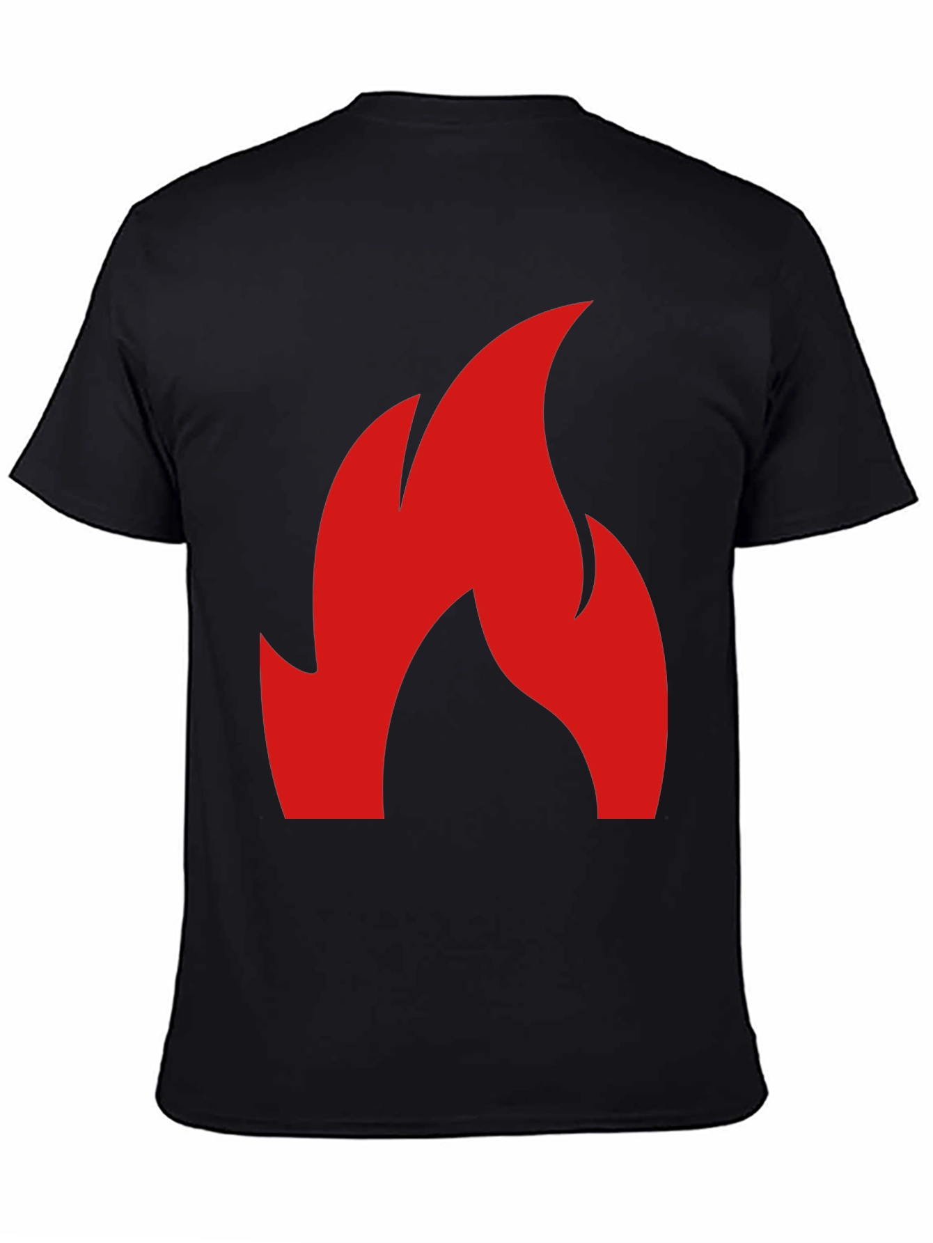 Flame Graphic Tee - Bold Red Fire Design