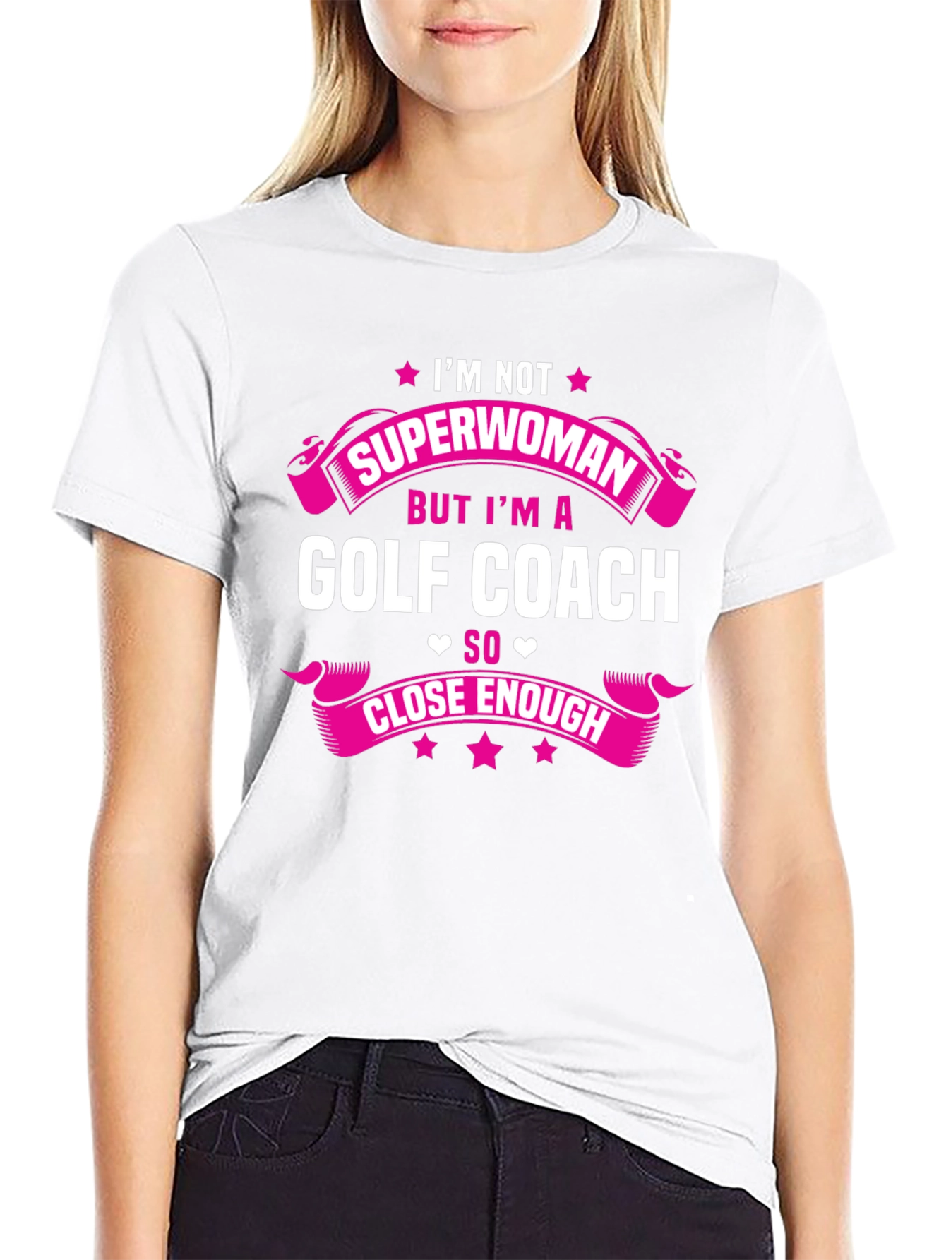 Golf Coach Superwoman Graphic T-Shirt