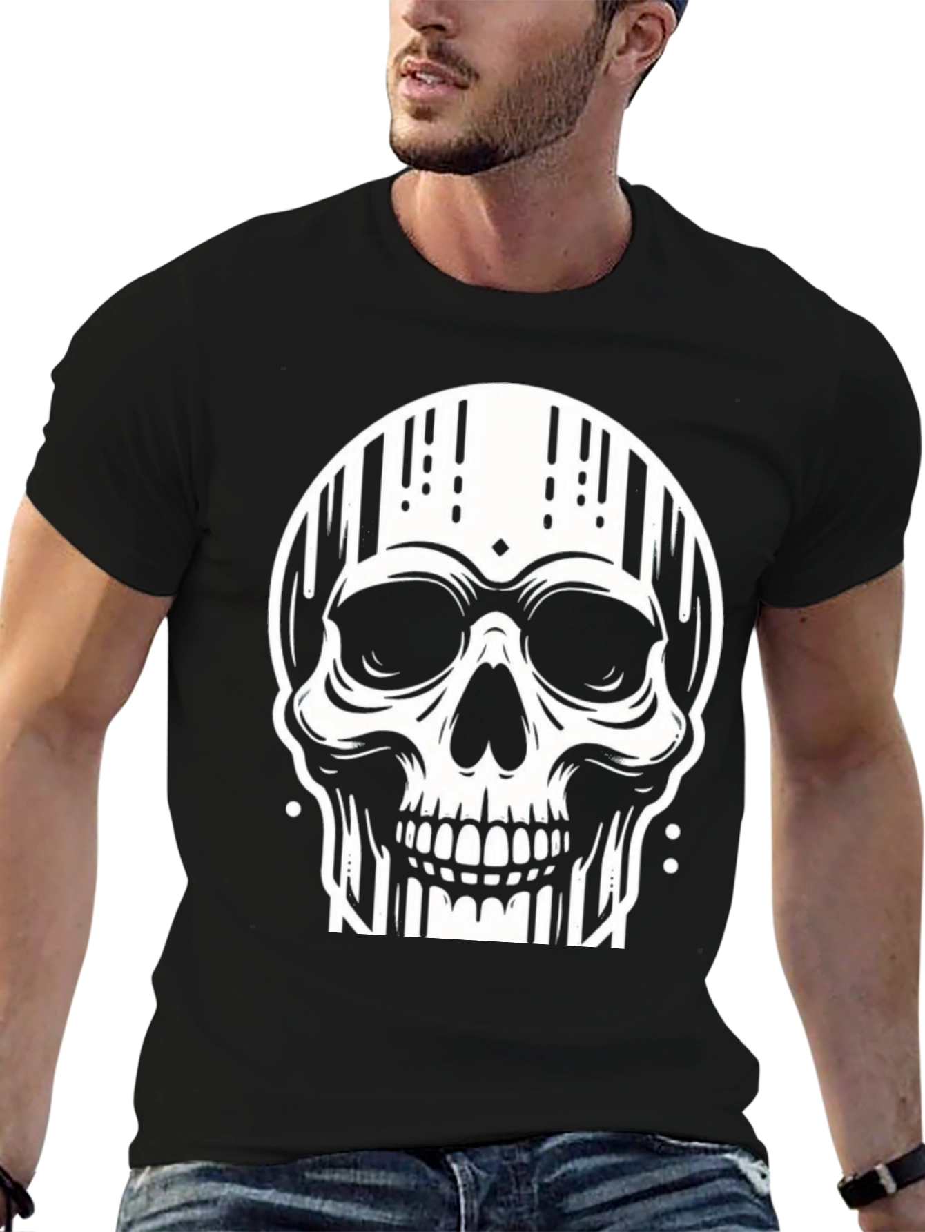 Skull Graphic Black T-Shirt