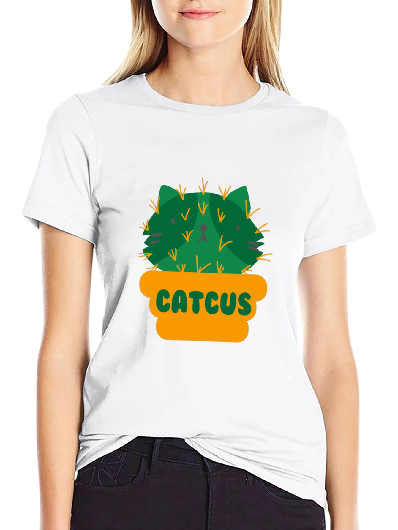Catcus T-Shirt - Funny Cactus Cat Graphic Tee