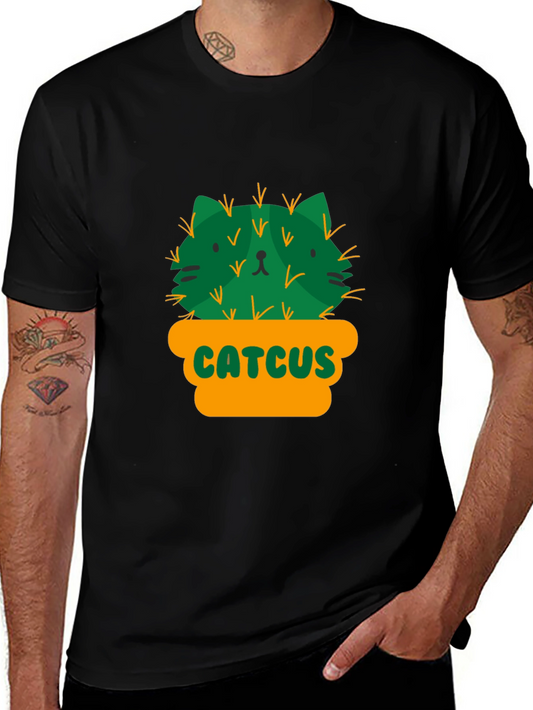 Catcus T-Shirt - Funny Cactus Cat Graphic Tee