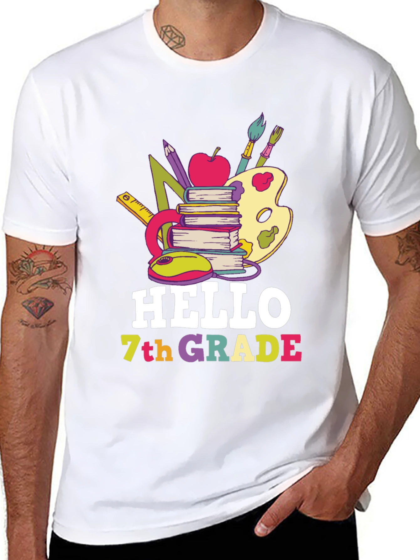 Hello 7th Grade T-Shirt Back to School