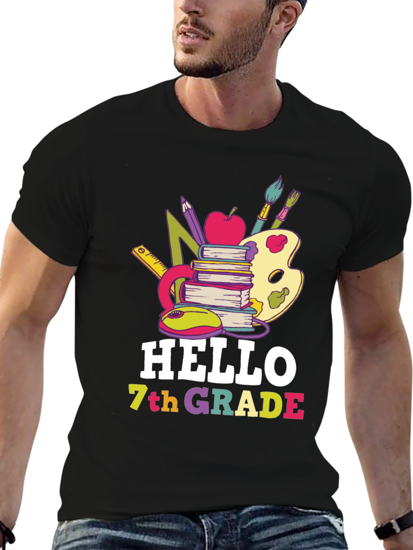 Hello 7th Grade T-Shirt Back to School