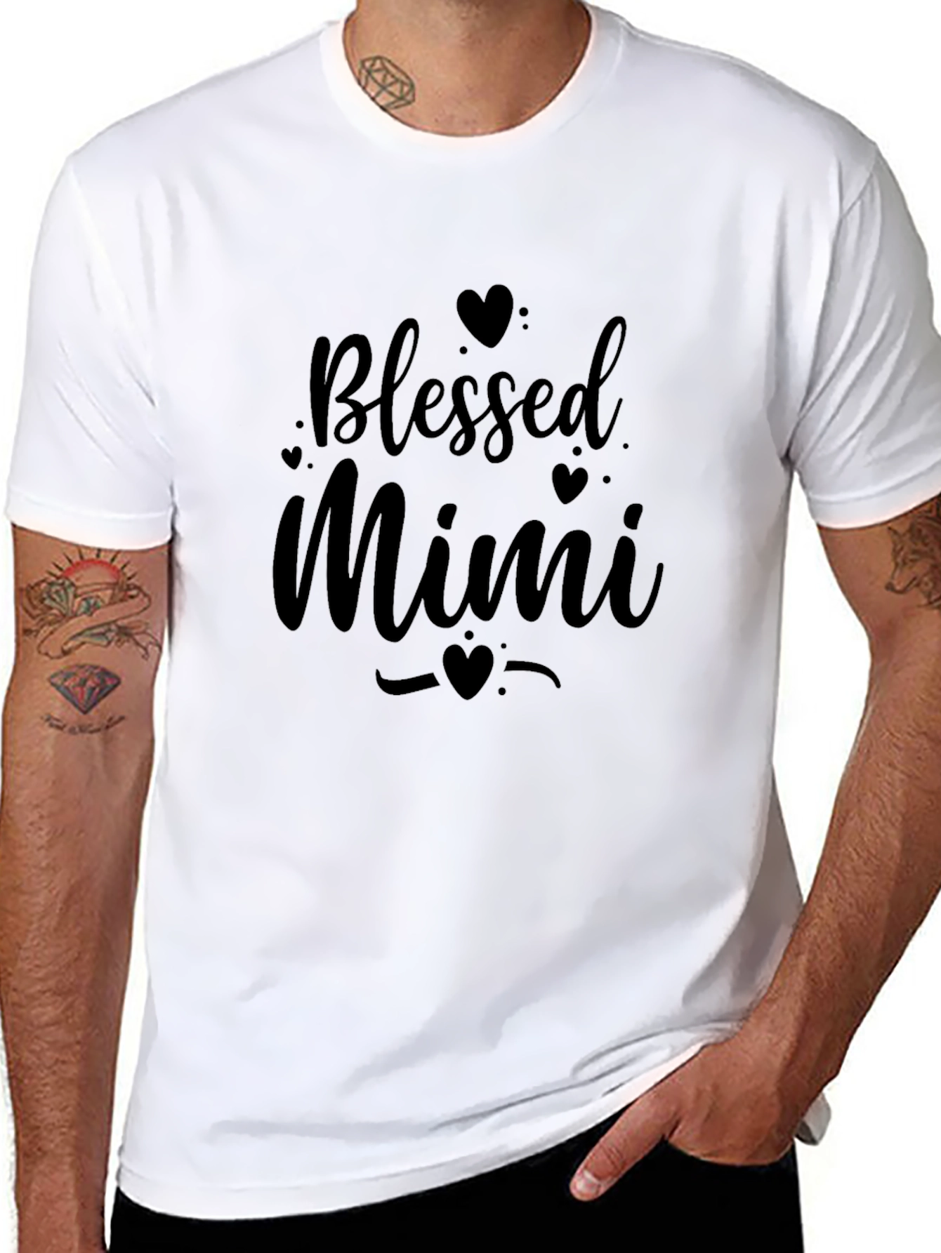 Blessed Mimi Black Graphic Tee