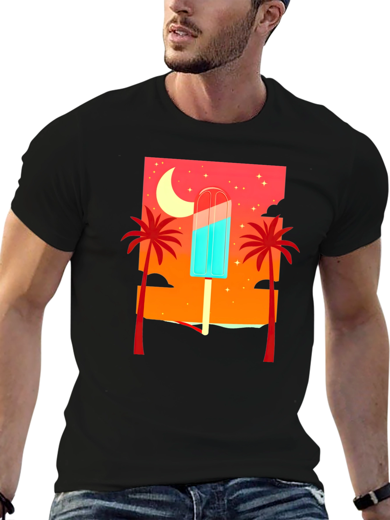 Tropical Popsicle Graphic Tee - Summer Vibes