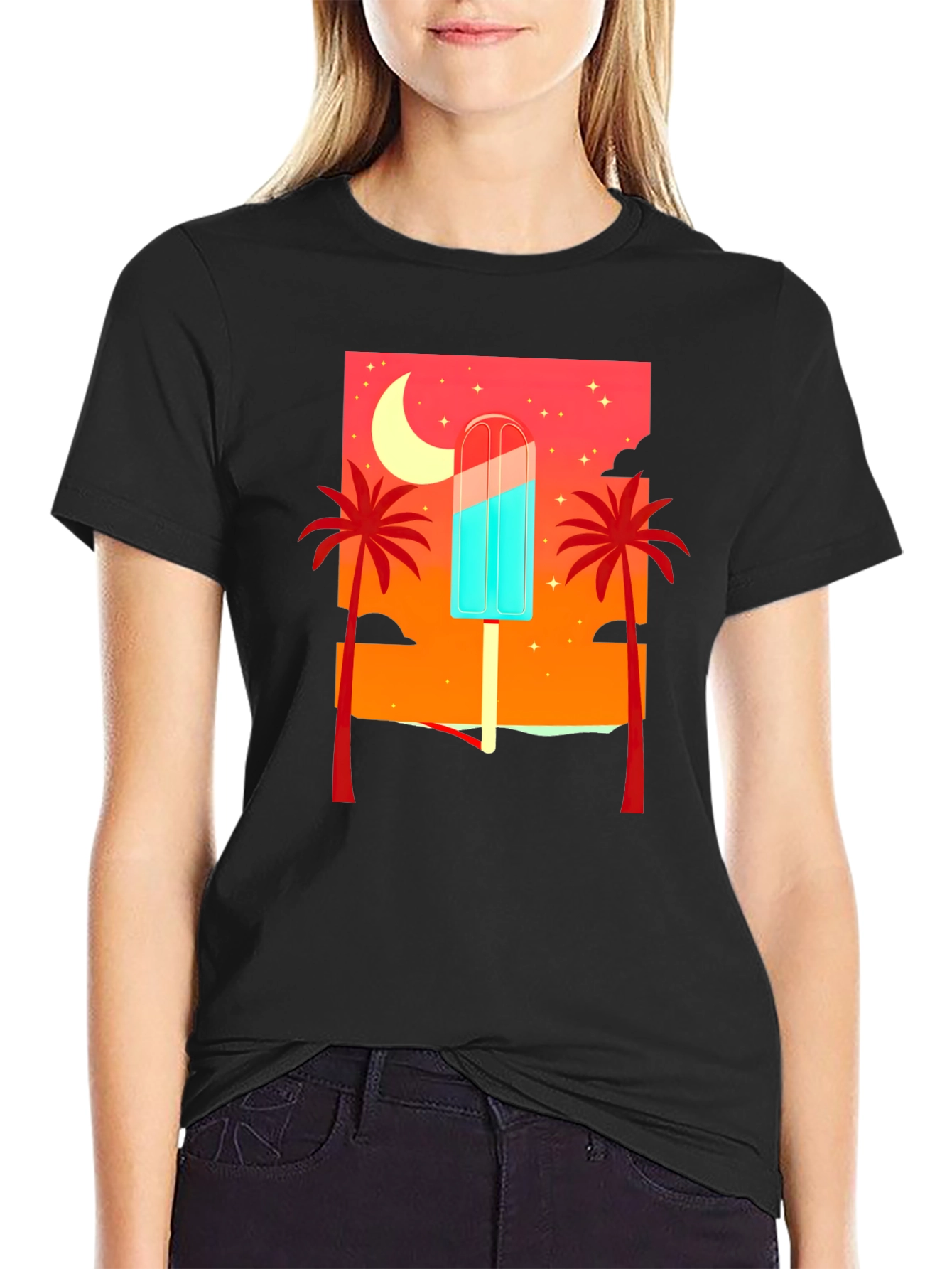 Tropical Popsicle Graphic Tee - Summer Vibes