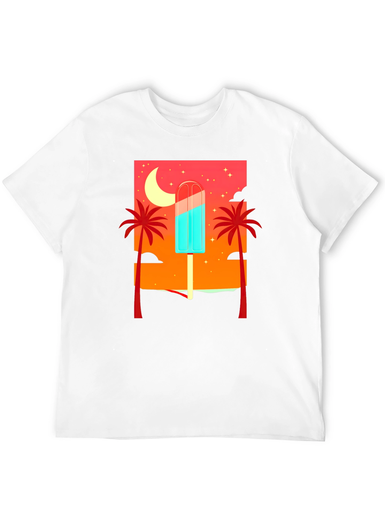 Tropical Popsicle Graphic Tee - Summer Vibes