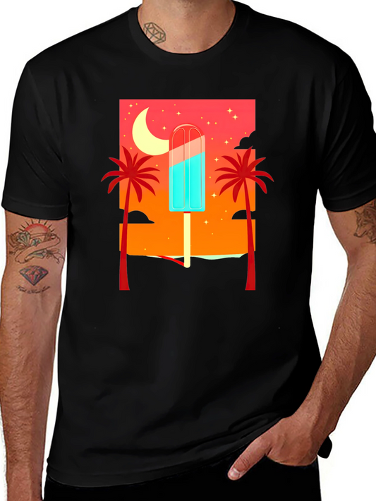 Tropical Popsicle Graphic Tee - Summer Vibes
