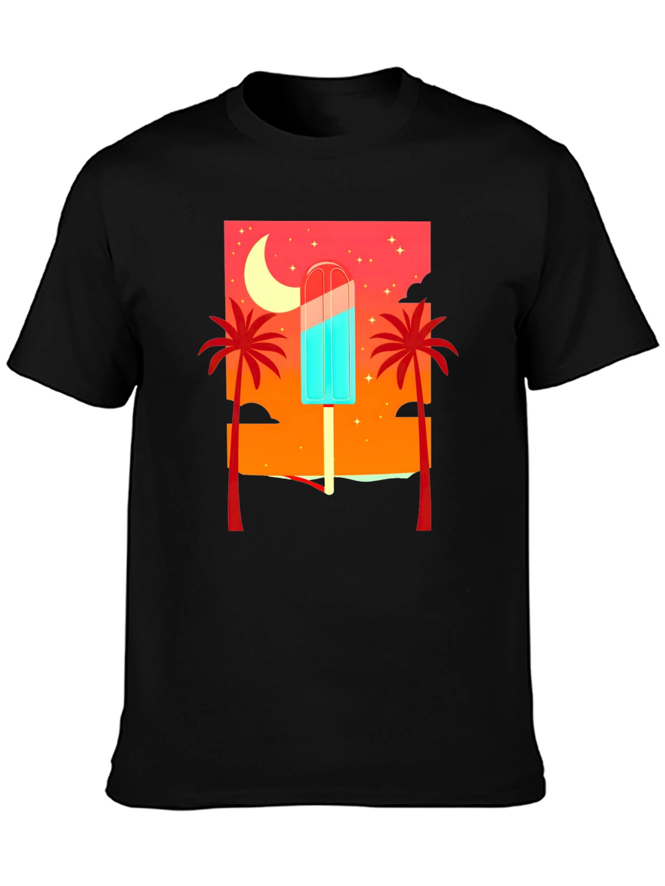 Tropical Popsicle Graphic Tee - Summer Vibes