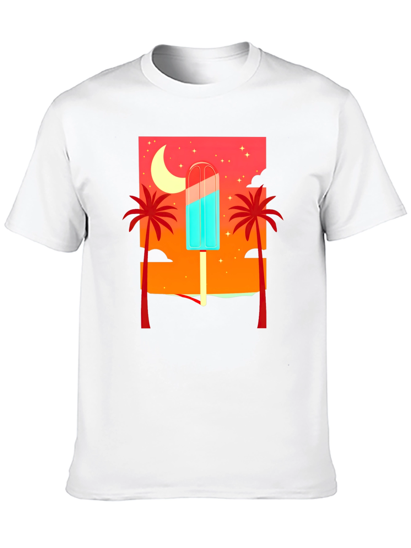 Tropical Popsicle Graphic Tee - Summer Vibes