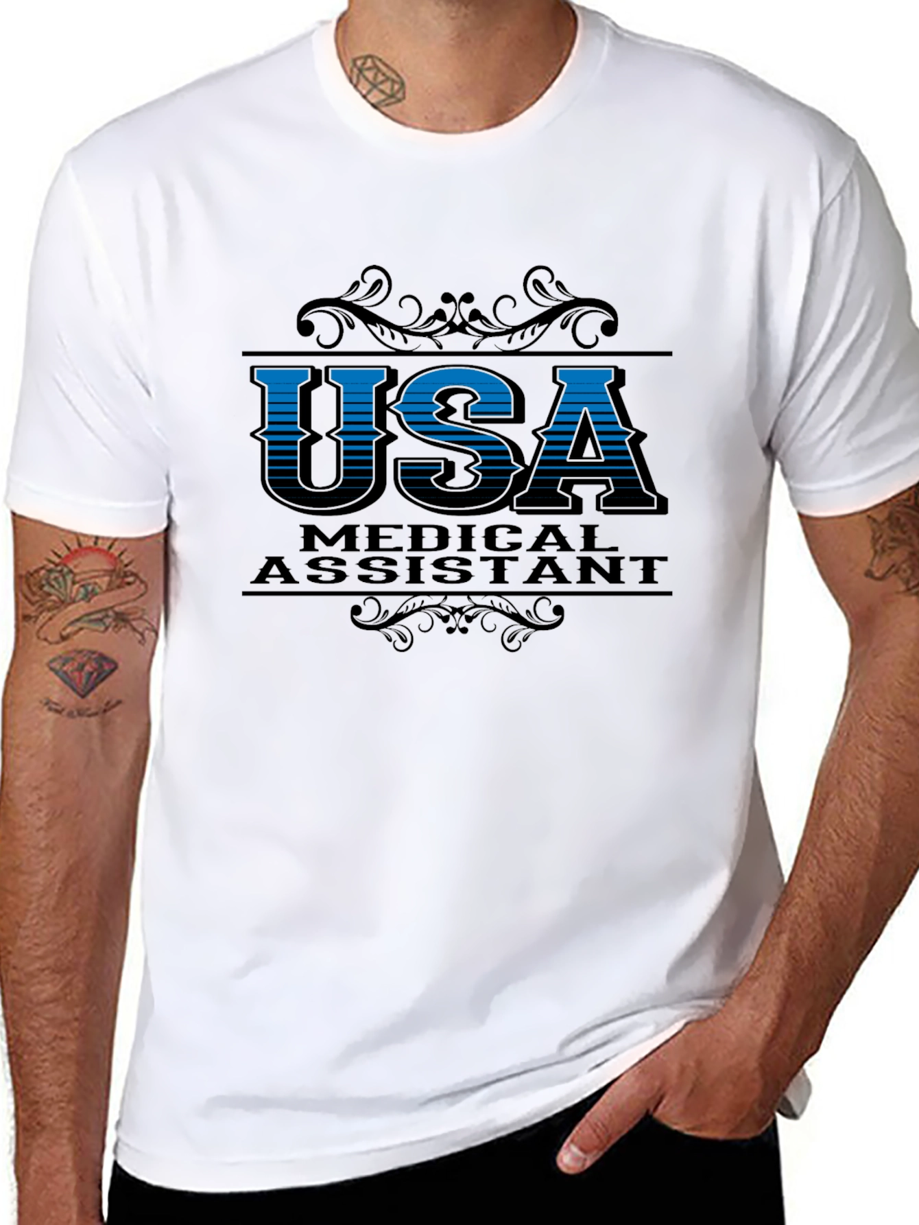 USA Medical Assistant Graphic T-Shirt