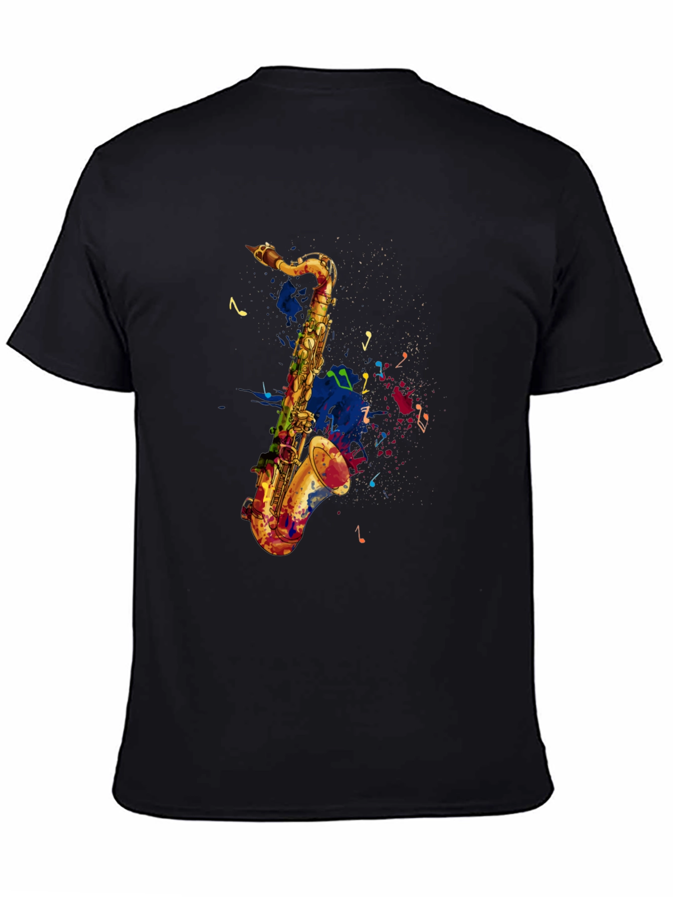 Saxophone Graphic Tee - Artistic Music Lovers T-Shirt