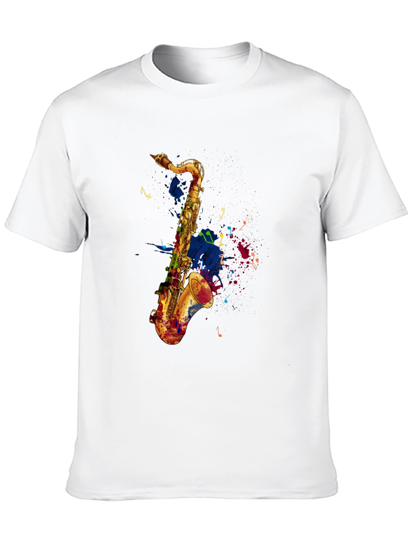 Saxophone Graphic Tee - Artistic Music Lovers T-Shirt